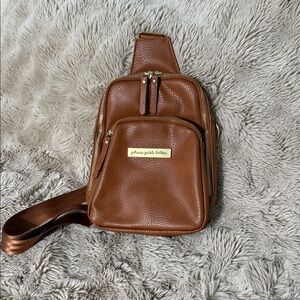 Petunia Pickle Bottom Brown Crossbody Sling Bag